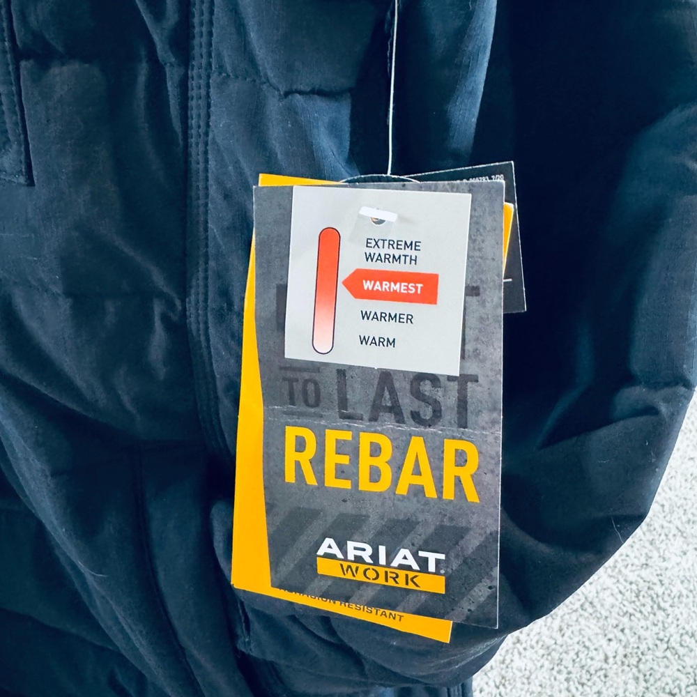 Ariat Men's Rebar Cordura Ripstop Insulated Shirt Jacket L - Picture 5 of 10